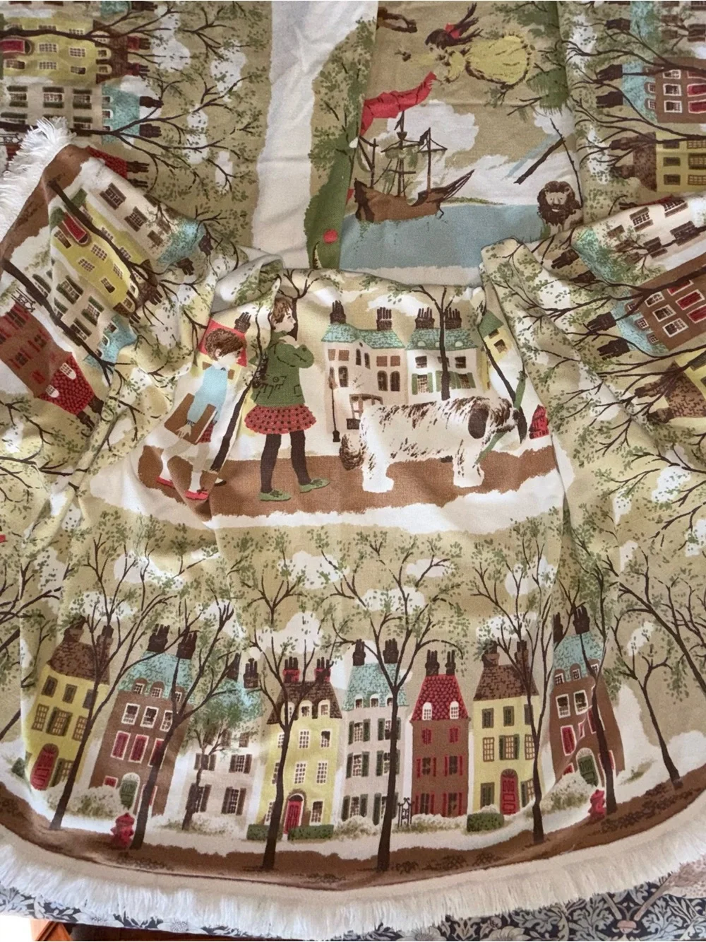 Fieldcrest Storybook Cotton Coverlet Peter Pan Vintage 1966